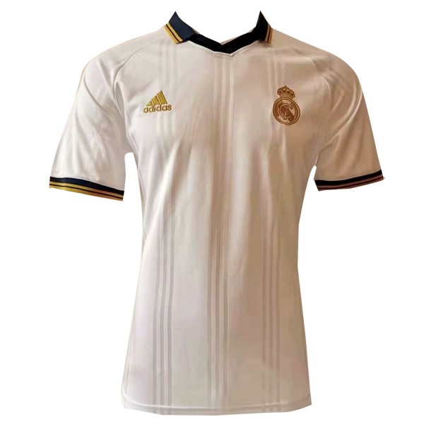 Polo Football Real Madrid 2019-20 Blanc Jaune